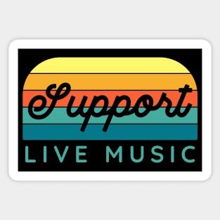 Support Live Music Sticker